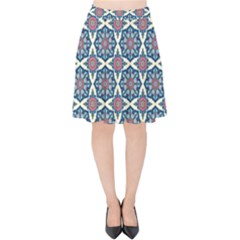 Mandala Seamless Background Texture Velvet High Waist Skirt