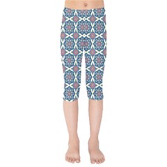 Mandala Seamless Background Texture Kids  Capri Leggings 