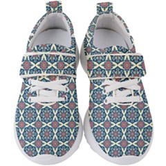 Mandala Seamless Background Texture Kids  Velcro Strap Shoes