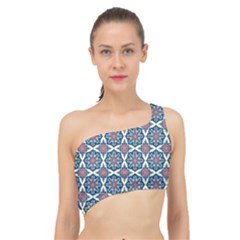 Mandala Seamless Background Texture Spliced Up Bikini Top  by Jancukart