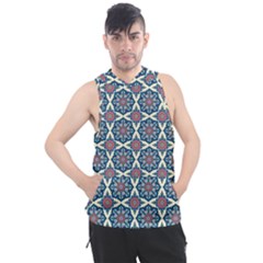 Mandala Seamless Background Texture Men s Sleeveless Hoodie