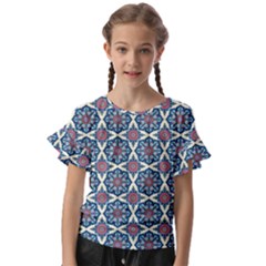 Mandala Seamless Background Texture Kids  Cut Out Flutter Sleeves