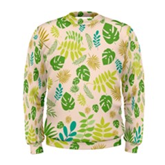 Tropical Leaf Leaves Palm Green Men s Sweatshirt