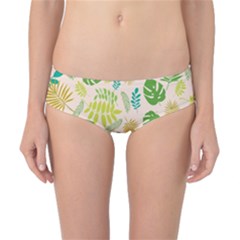 Tropical Leaf Leaves Palm Green Classic Bikini Bottoms by Jancukart