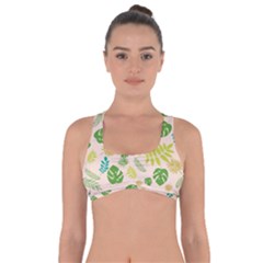 Tropical Leaf Leaves Palm Green Got No Strings Sports Bra