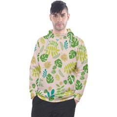 Tropical Leaf Leaves Palm Green Men s Pullover Hoodie by Jancukart