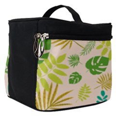 Tropical Leaf Leaves Palm Green Make Up Travel Bag (small)