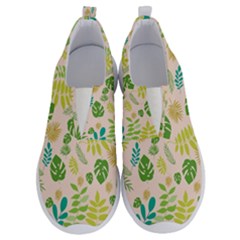 Tropical Leaf Leaves Palm Green No Lace Lightweight Shoes