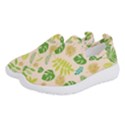 Tropical Leaf Leaves Palm Green Women s Slip On Sneakers View2