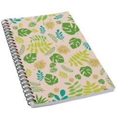 Tropical Leaf Leaves Palm Green 5 5  X 8 5  Notebook