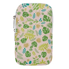 Tropical Leaf Leaves Palm Green Waist Pouch (large)