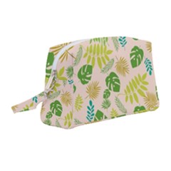 Tropical Leaf Leaves Palm Green Wristlet Pouch Bag (medium)