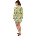 Tropical Leaf Leaves Palm Green Long Sleeve Kimono View2