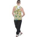 Tropical Leaf Leaves Palm Green Men s Sleeveless Hoodie View2