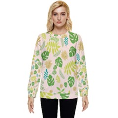 Tropical Leaf Leaves Palm Green Hidden Pocket Sweatshirt by Jancukart