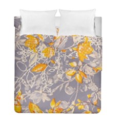 Fabric Floral Background Duvet Cover Double Side (full/ Double Size)