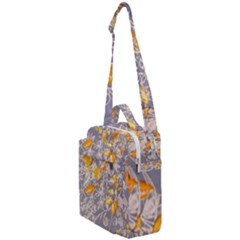 Fabric Floral Background Crossbody Day Bag