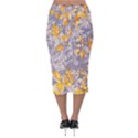 Fabric Floral Background Velvet Midi Pencil Skirt View2