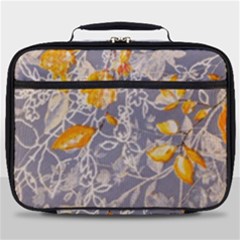 Fabric Floral Background Full Print Lunch Bag