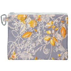 Fabric Floral Background Canvas Cosmetic Bag (xxl)