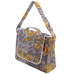 Fabric Floral Background Box Up Messenger Bag