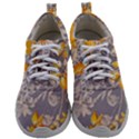 Fabric Floral Background Mens Athletic Shoes View1