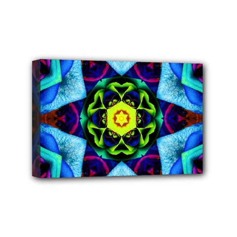 Abstract Kaleidoscope Digital Mini Canvas 6  X 4  (stretched)