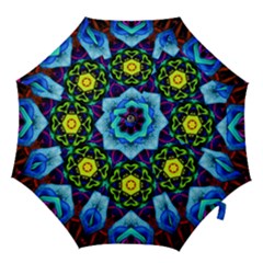 Abstract Kaleidoscope Digital Hook Handle Umbrellas (medium)