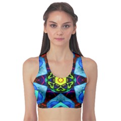 Abstract Kaleidoscope Digital Sports Bra