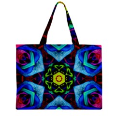 Abstract Kaleidoscope Digital Zipper Mini Tote Bag