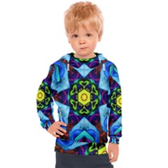 Abstract Kaleidoscope Digital Kids  Hooded Pullover by Jancukart