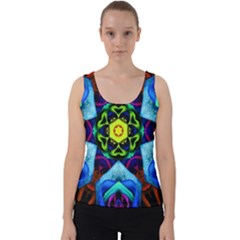 Abstract Kaleidoscope Digital Velvet Tank Top