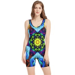 Abstract Kaleidoscope Digital Women s Wrestling Singlet