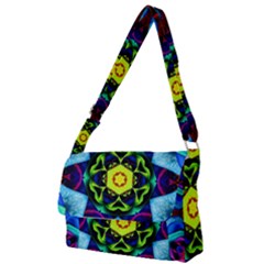 Abstract Kaleidoscope Digital Full Print Messenger Bag (s) by Jancukart