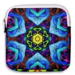 Abstract Kaleidoscope Digital Mini Square Pouch by Jancukart