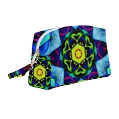 Abstract Kaleidoscope Digital Wristlet Pouch Bag (medium)