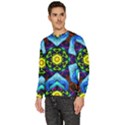 Abstract Kaleidoscope Digital Men s Fleece Sweatshirt View2