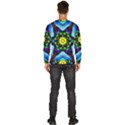 Abstract Kaleidoscope Digital Men s Fleece Sweatshirt View4