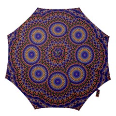 Mandala Kaleidoscope Background Hook Handle Umbrellas (large)