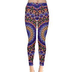 Mandala Kaleidoscope Background Leggings  by Jancukart