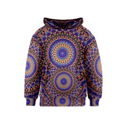 Mandala Kaleidoscope Background Kids  Pullover Hoodie