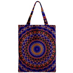 Mandala Kaleidoscope Background Zipper Classic Tote Bag