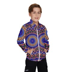 Mandala Kaleidoscope Background Kids  Windbreaker