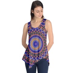 Mandala Kaleidoscope Background Sleeveless Tunic