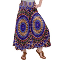 Mandala Kaleidoscope Background Women s Satin Palazzo Pants by Jancukart