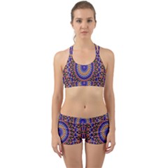 Mandala Kaleidoscope Background Back Web Gym Set