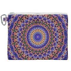 Mandala Kaleidoscope Background Canvas Cosmetic Bag (xxl) by Jancukart