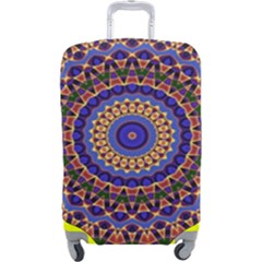 Mandala Kaleidoscope Background Luggage Cover (large) by Jancukart