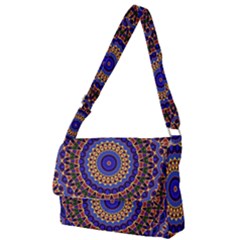 Mandala Kaleidoscope Background Full Print Messenger Bag (s) by Jancukart