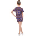 Mandala Kaleidoscope Background Kids  Mesh Tee and Shorts Set View2